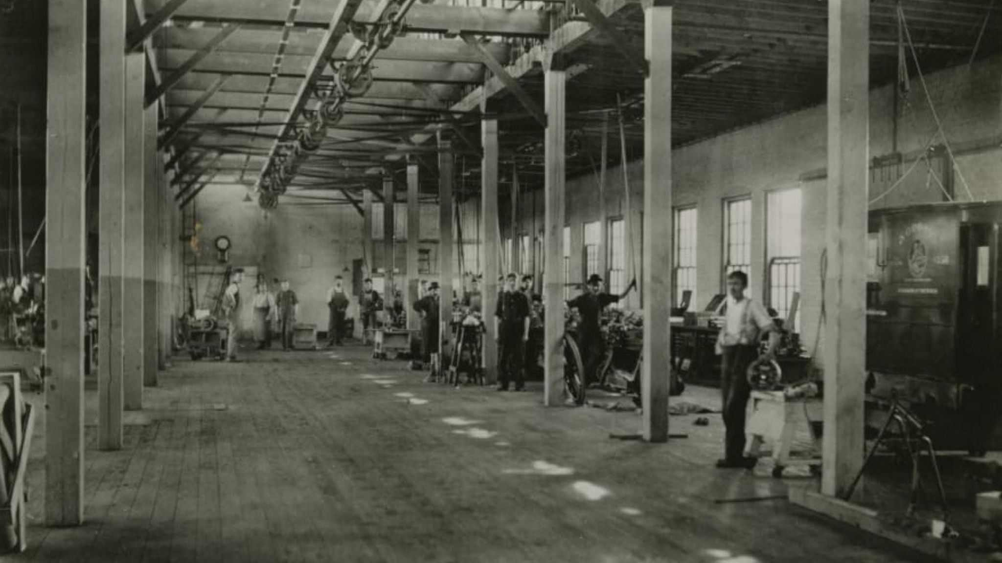 The factory of the Detroit Automobile Company is seen in this 1900 photo. The company was dissolved a year later. Photo courtesy of the Henry Ford Museum of American Innovation